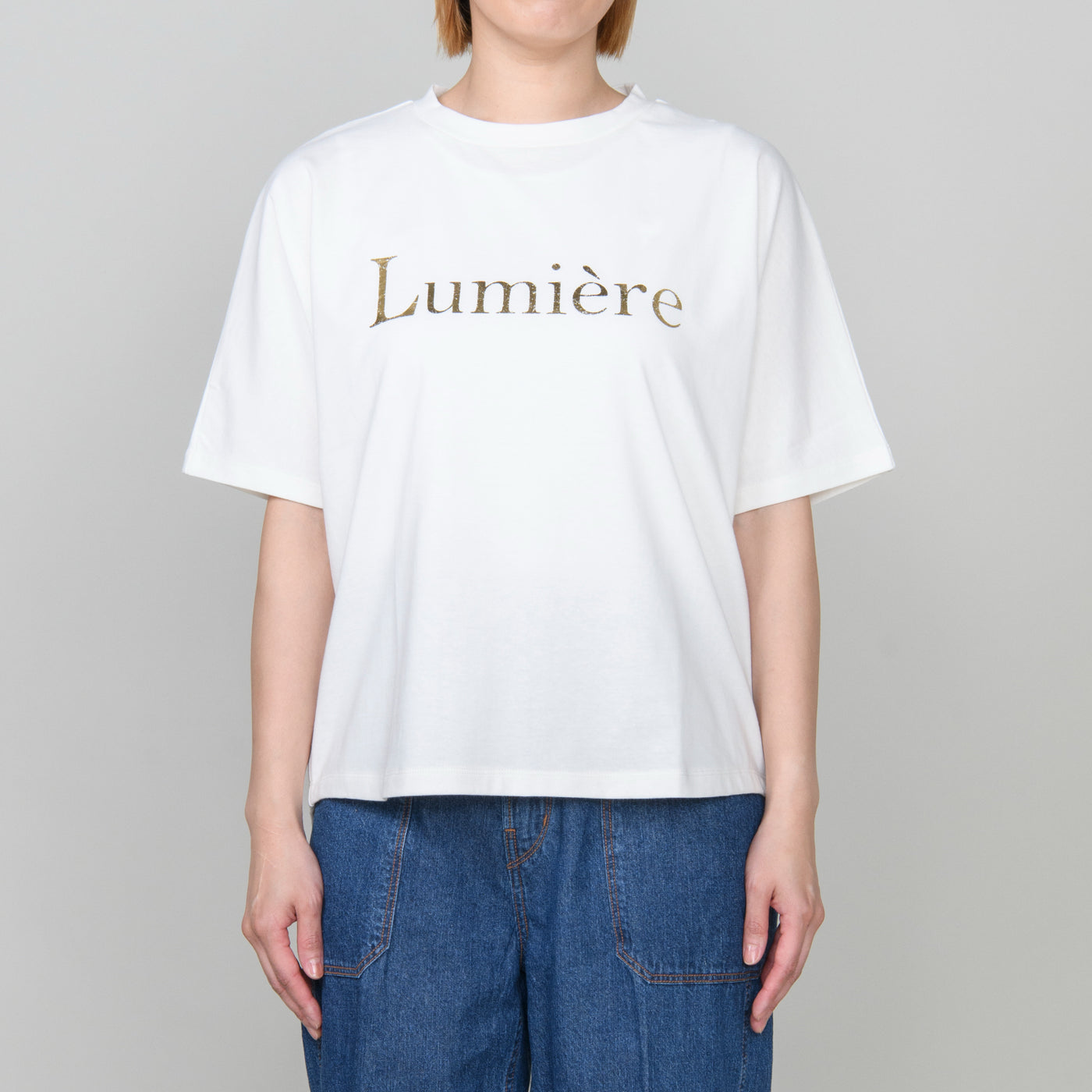 箔プリントロゴTシャツ