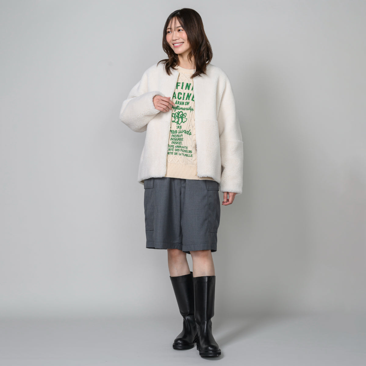 リバーシブルフェイクムートン