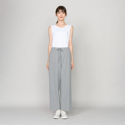 カシミヤタッチ両面起毛ストレートパンツ