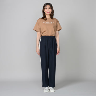 同素材切替ライン入りパンツ