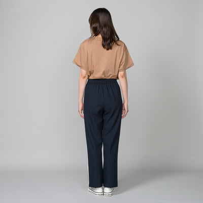 同素材切替ライン入りパンツ