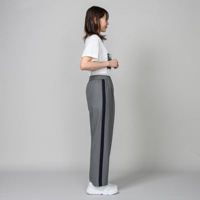 同素材切替ライン入りパンツ