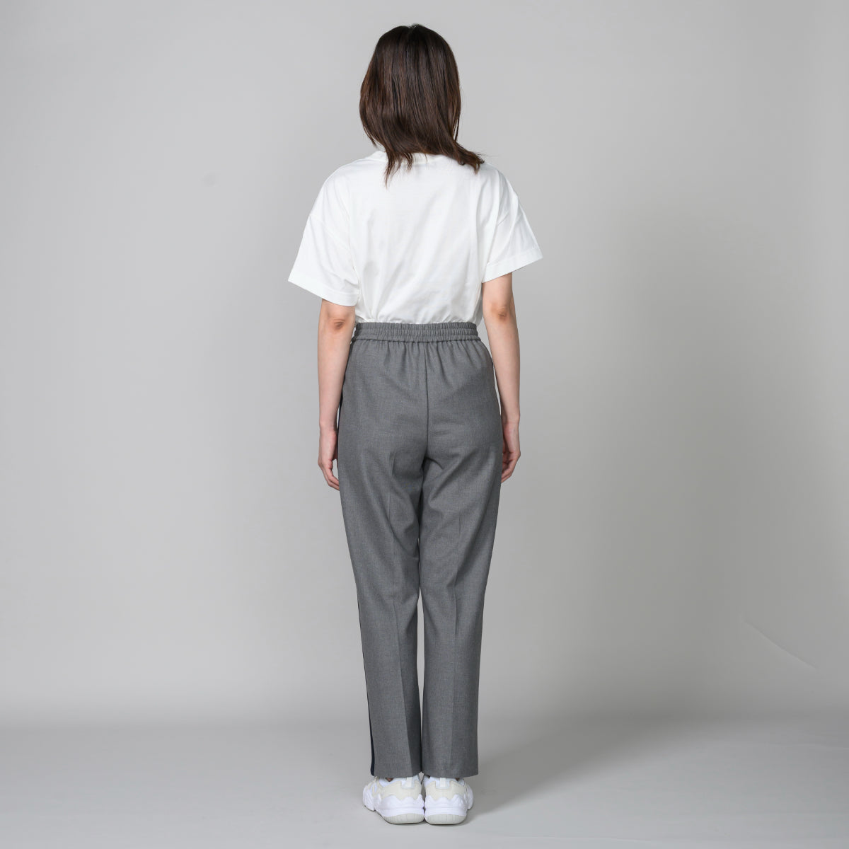 同素材切替ライン入りパンツ