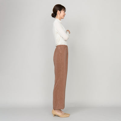 ピーチサテンストレートパンツ