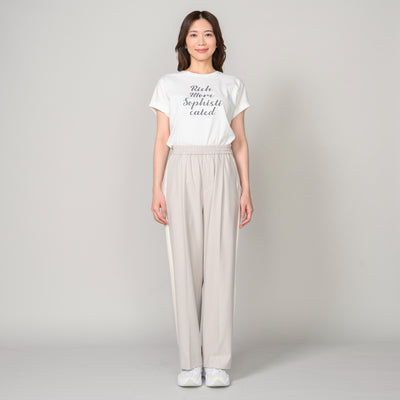 同素材切替ライン入りパンツ