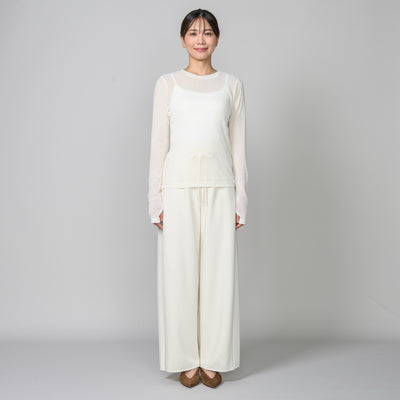 サムホール付きシースルーロングTシャツ