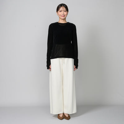 サムホール付きシースルーロングTシャツ