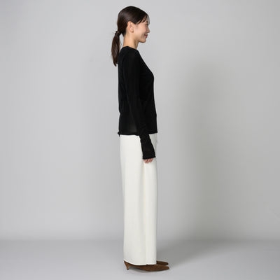 サムホール付きシースルーロングTシャツ