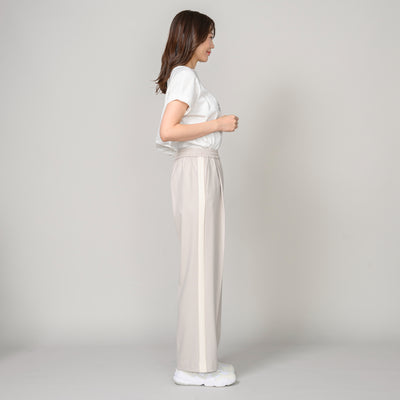 同素材切替ライン入りパンツ