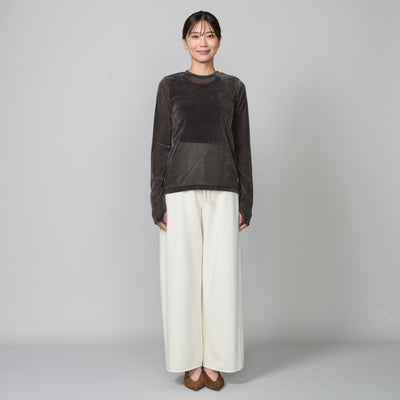 サムホール付きシースルーロングTシャツ