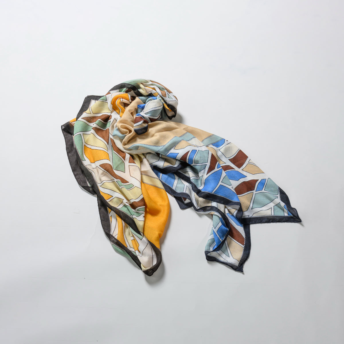 ステンドグラス風ロングスカーフ