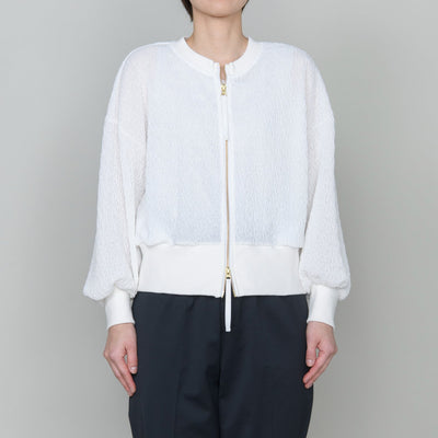 フクレ楊柳ジップブルゾン